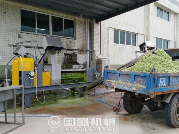 廚餘91麻豆网址视频壓榨機現場圖